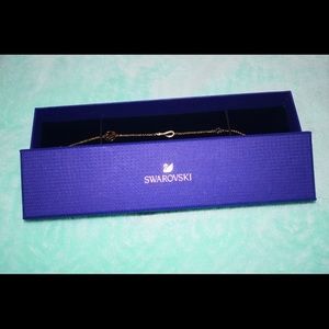 SWAROVSKI INFINITY STRAND BLACK ROSE-GOLD TONE